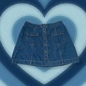Forever 21 denim mini skirt